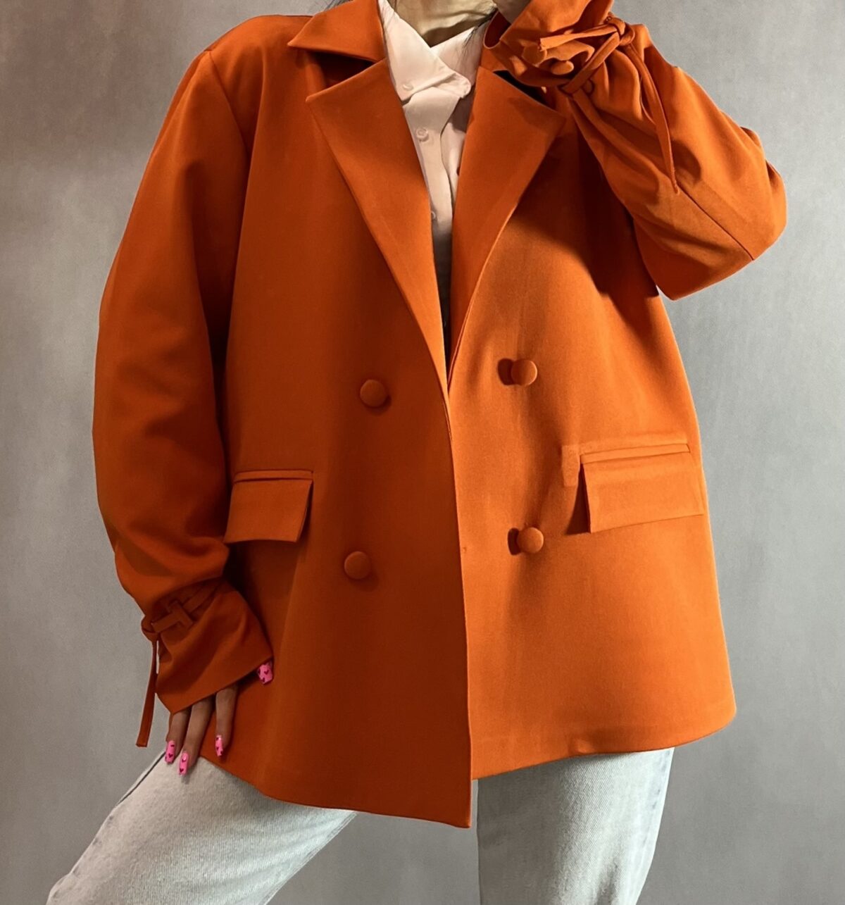 کت کوتاه رنگی آستین بند(2360) - Image 8