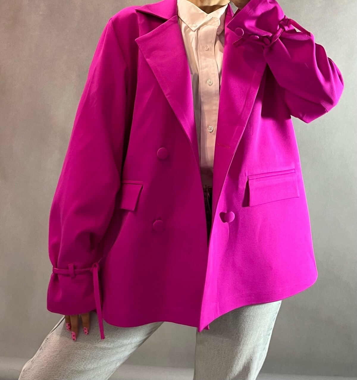 کت کوتاه رنگی آستین بند(2360) - Image 11