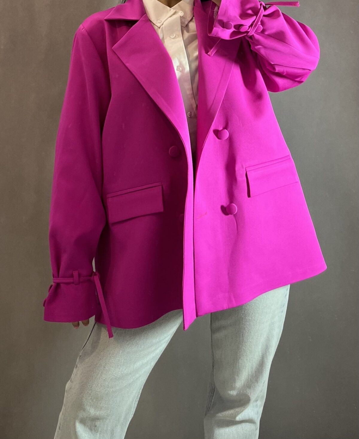 کت کوتاه رنگی آستین بند(2360) - Image 13