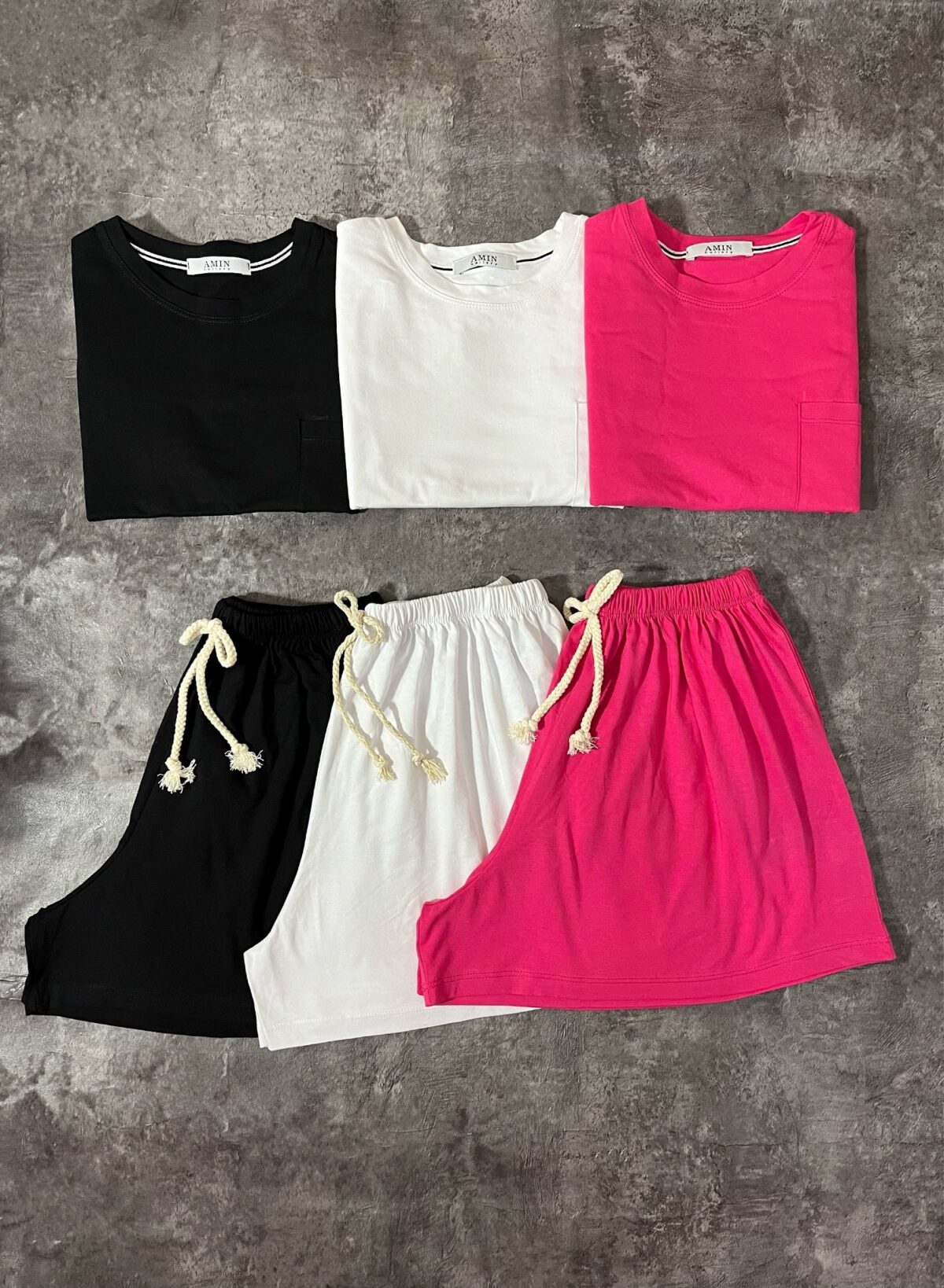 ست شلوارک و تیشرت نخ پنبه(2359) - Image 2