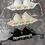 مکرومه یقه ضربدری زیر ریش(2383)