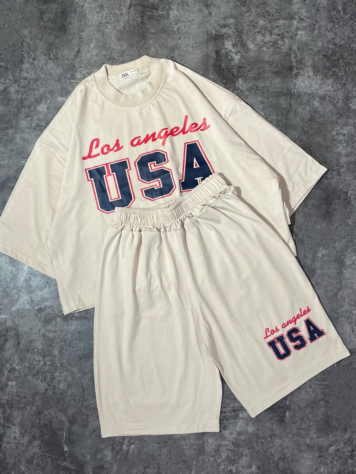 ست USA تیشرت و شلوارک (2391) - Image 6