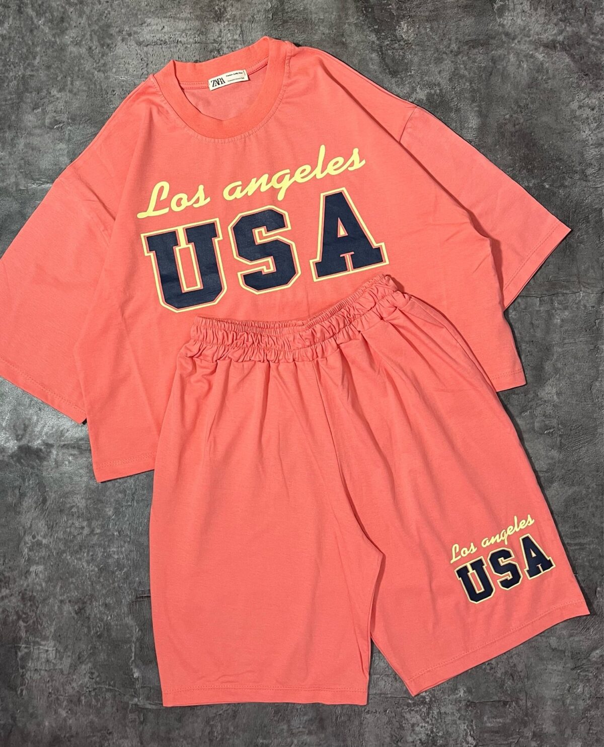 ست USA تیشرت و شلوارک (2391) - Image 7