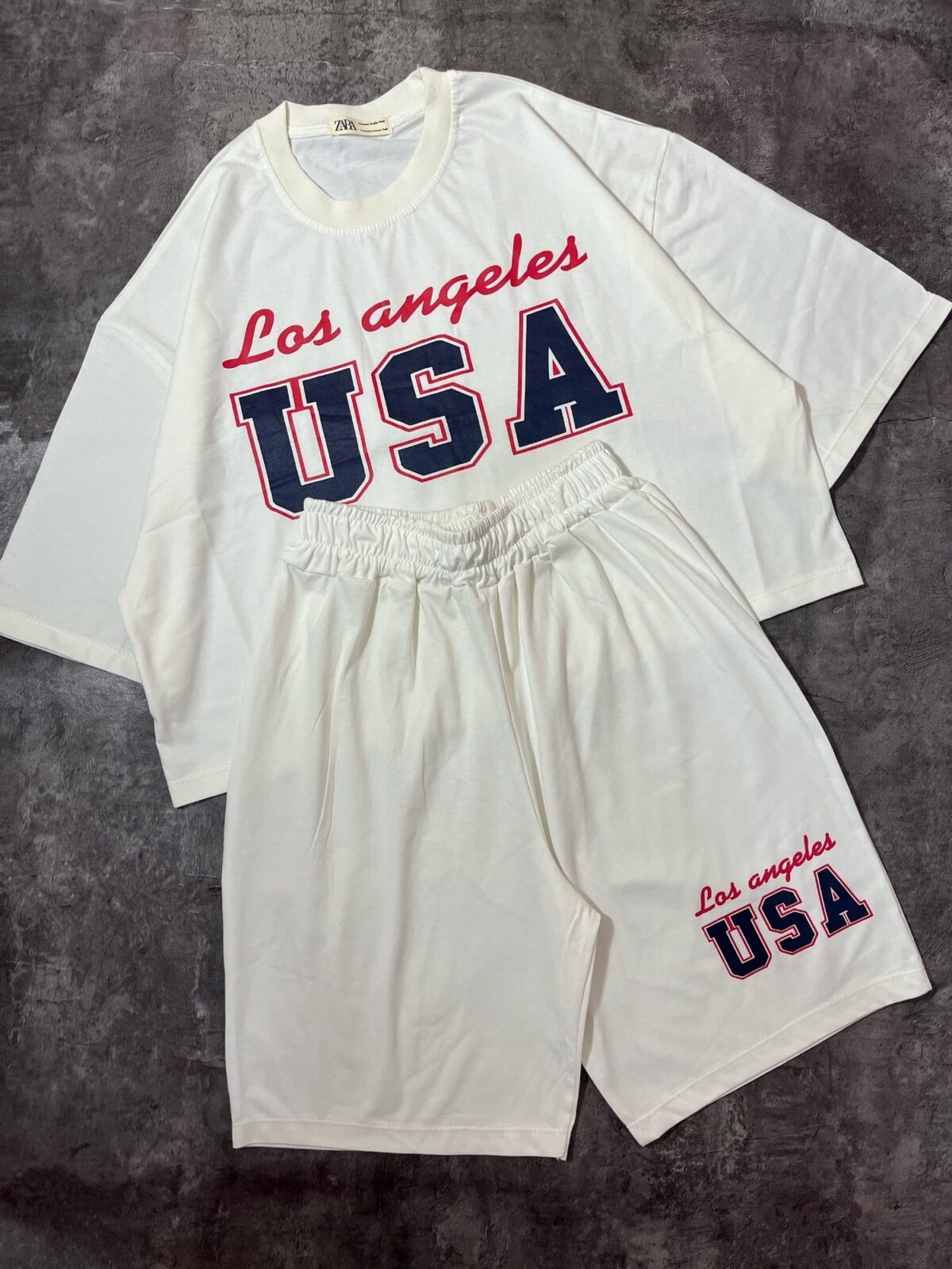 ست USA تیشرت و شلوارک (2391) - Image 8