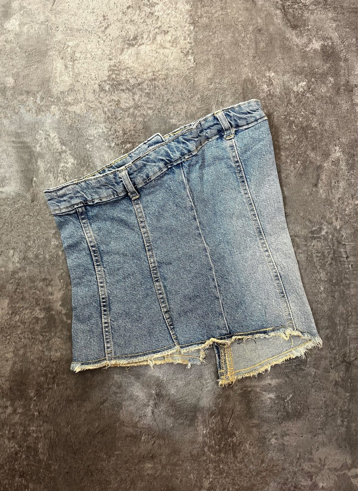 دکلته جین وارداتی بغل دکمه وارداتی(2394) - Image 4