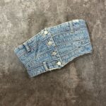 دکلته جین جلو دکمه وارداتی(2395)