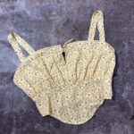 کراپ زرد گلدار اورجینال وارداتی(2419)