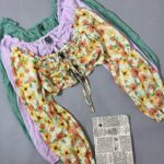 کراپ آستین چیندار وارداتی(2424)