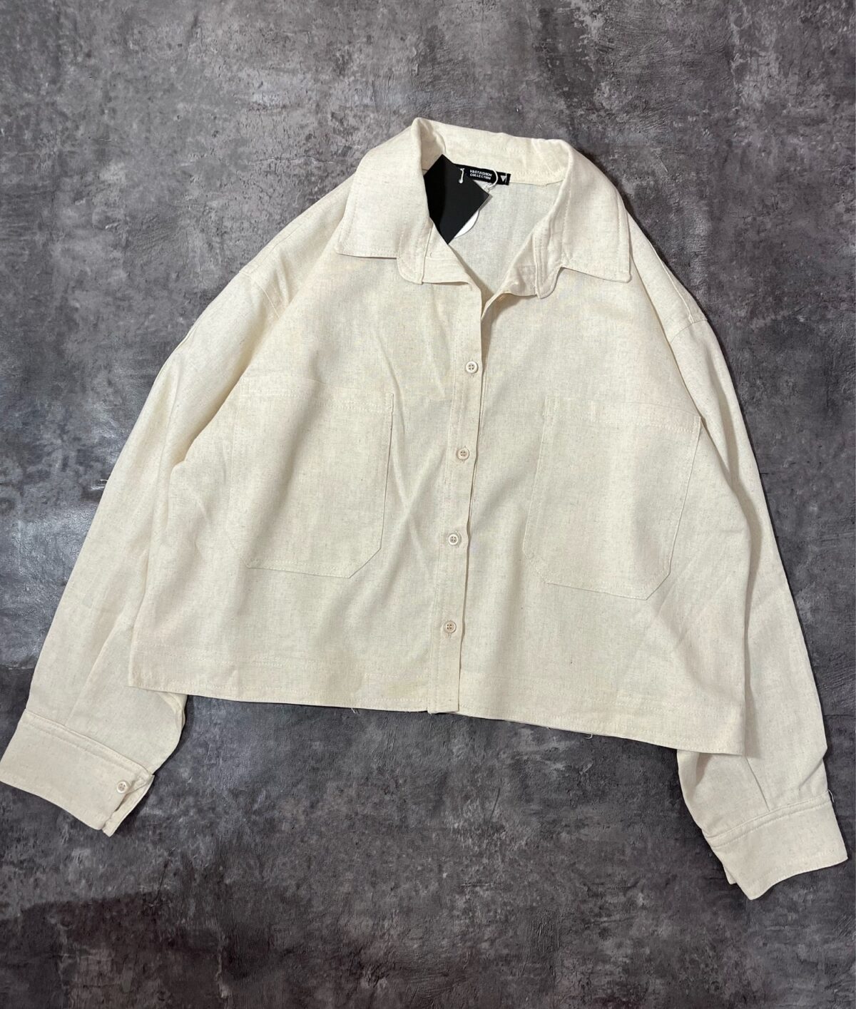 شومیز لینن دو جیب(2437) - Image 3