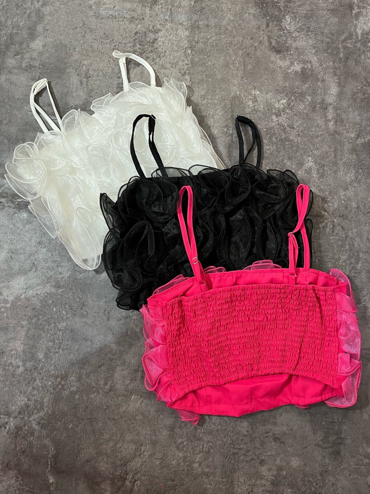 کراپ مدل گل دوخت دار وارداتی(2457) - Image 2