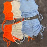 ست کراپ و شلوارک بغل گت(2469)