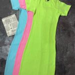 پیراهن ماکسی بلند تیشرتی(2479)