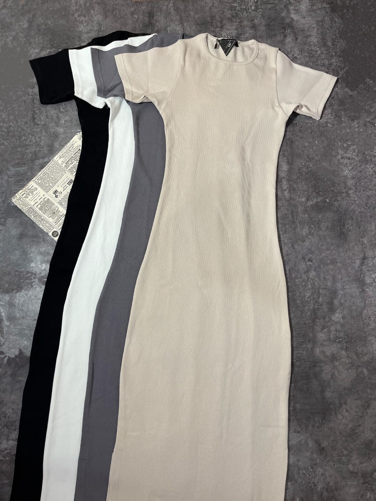 پیراهن ماکسی بلند تیشرتی(2479) - Image 2