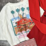 تیشرت کراپ وارداتی سفید پشت چاپ(2482)