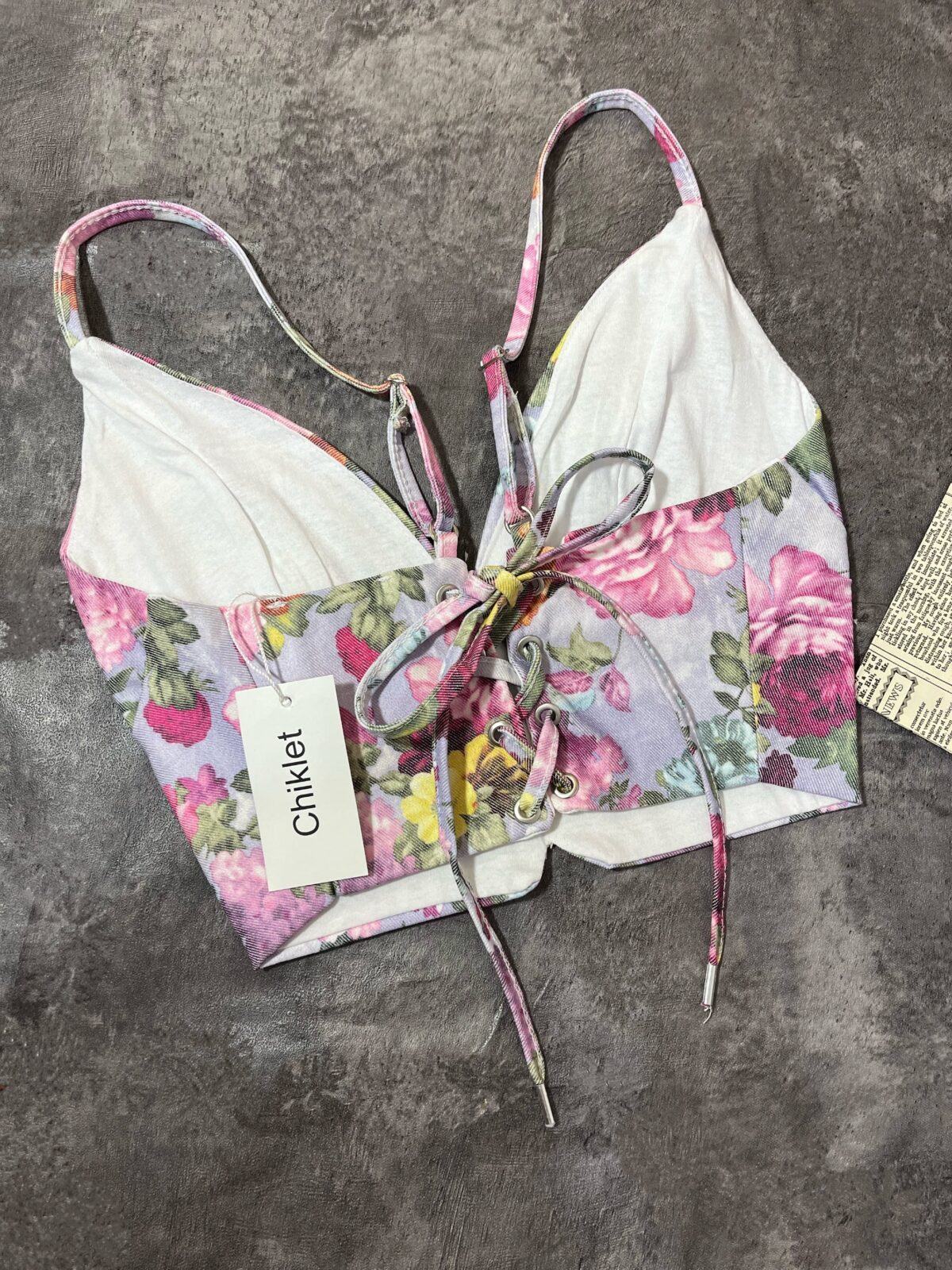 کراپ اورجینال گلدار ترک(2487) - Image 2