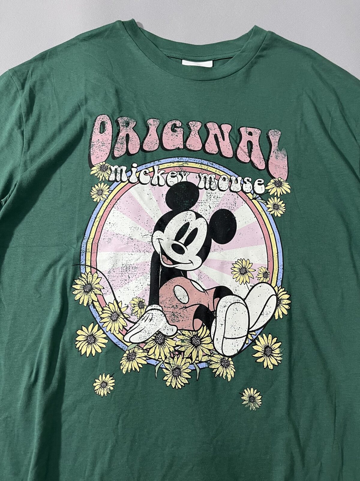 تیشرت اورجینال وارداتی میکی سبز(2493) - Image 2