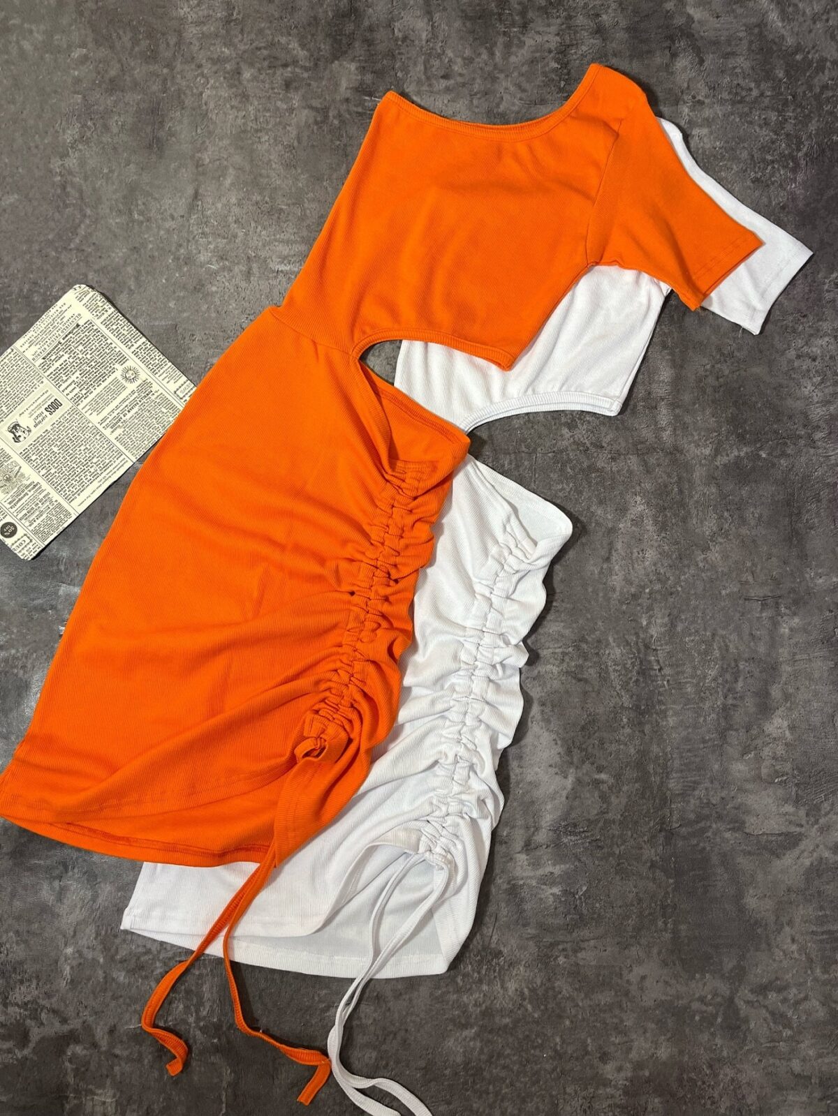 پیراهن رومی تیشرتی جلو گت(2497) - Image 2