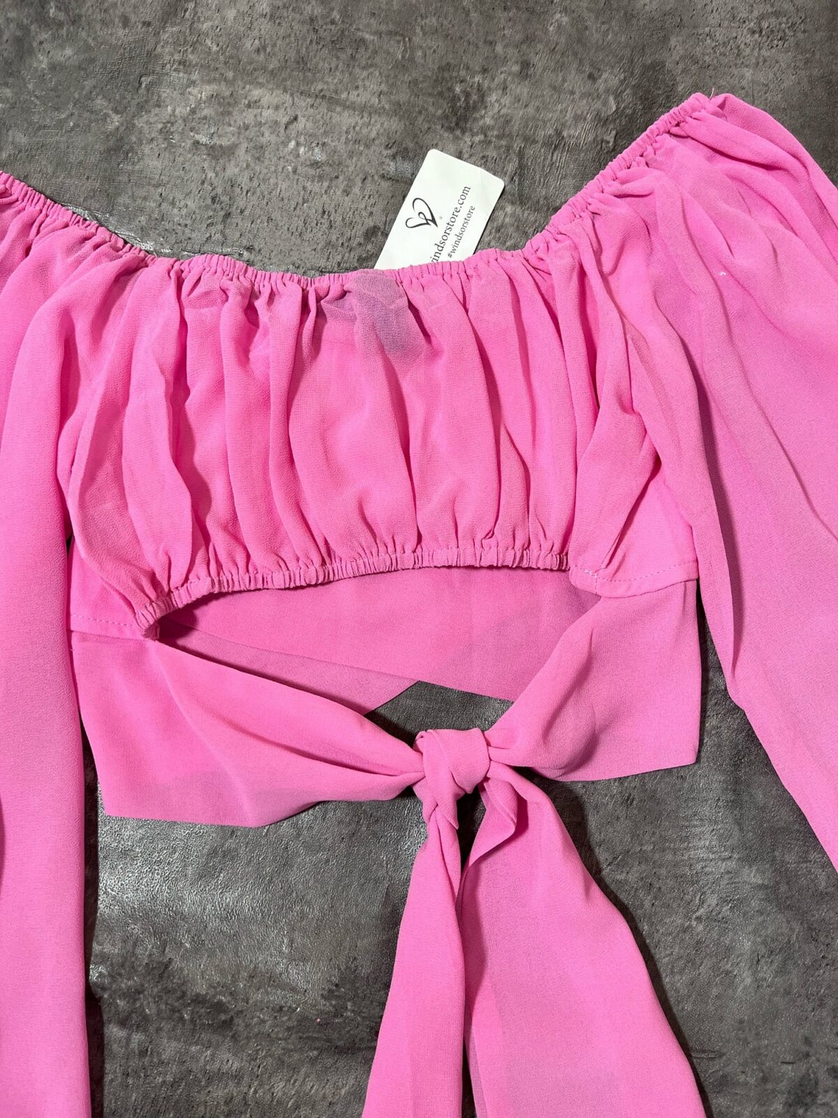 کراپ آستین حریر وارداتی(2515) - Image 4