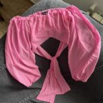 کراپ آستین حریر وارداتی(2499)