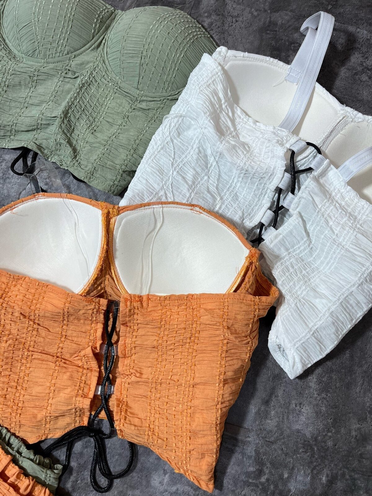 ست کراپ کاپدار و شلوار بگ(2576) - Image 6