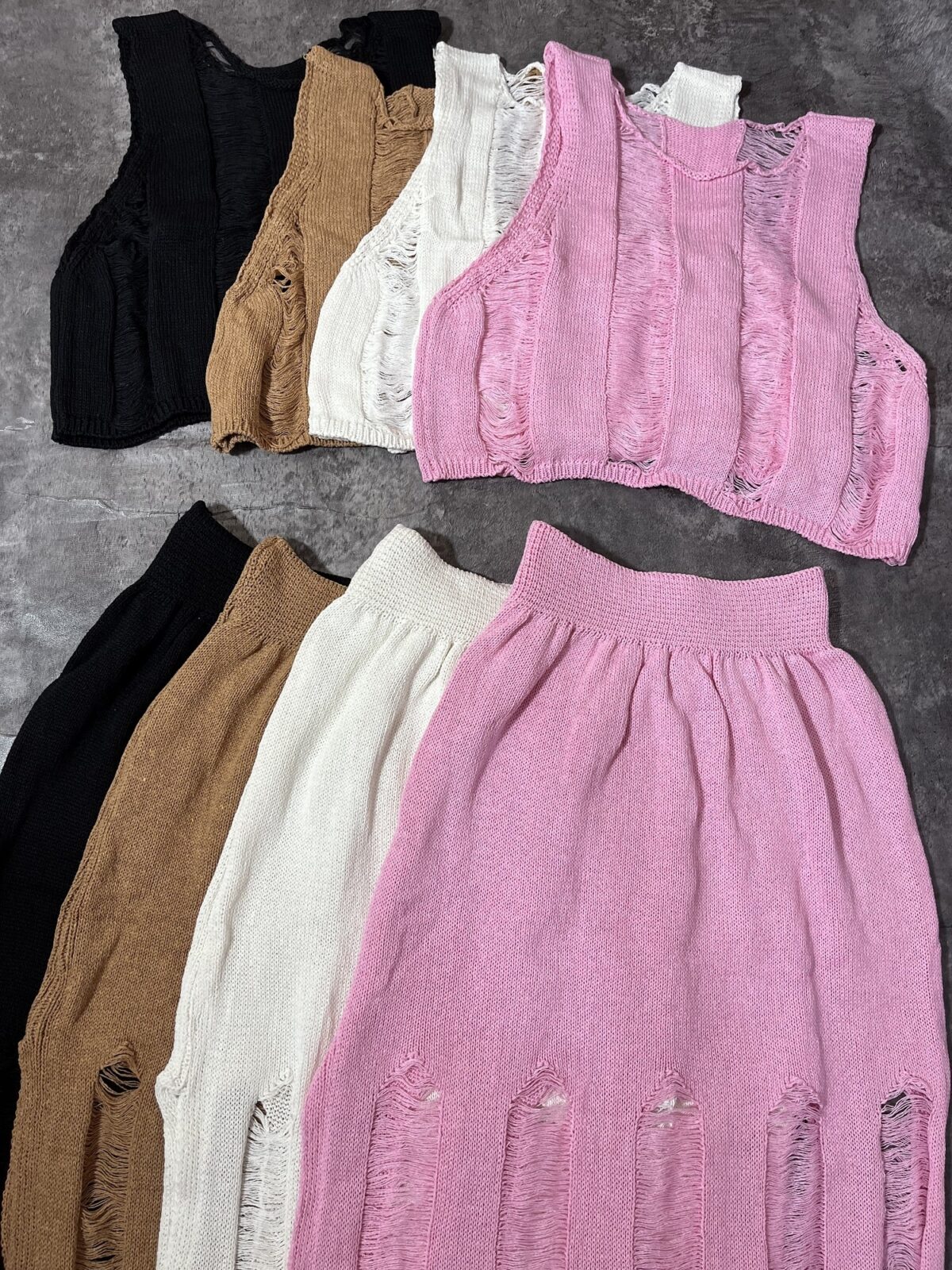 ست کراپ و دامن زاپدار وارداتی ترک(2564) - Image 3