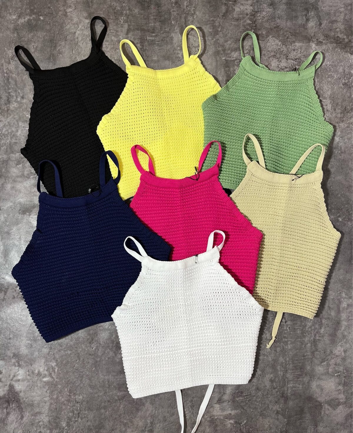 کراپ مکرومه پشت باز ترک وارداتی(2572) - Image 2