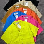 شومیز کوتاه جیب پاکتی چ(2591)