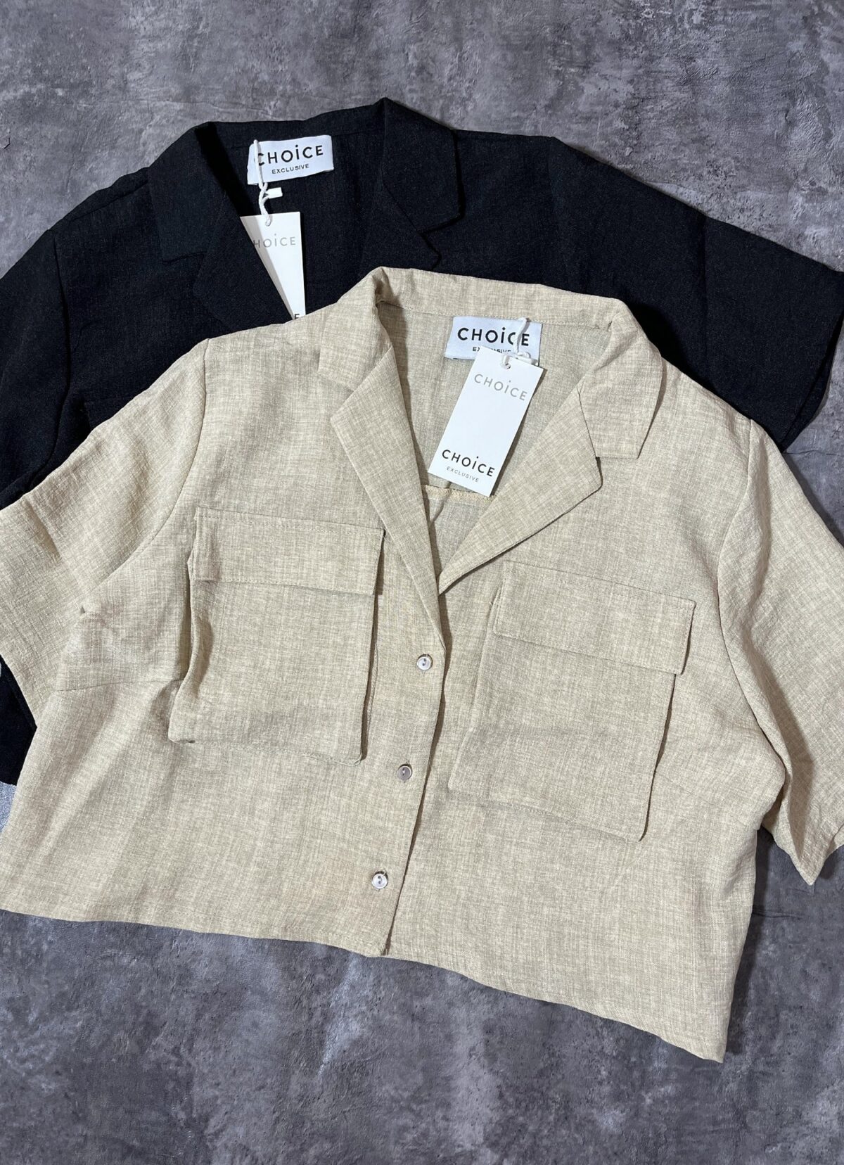 شومیز کوتاه جیب پاکتی چ(2591) - Image 6