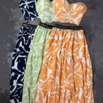 ست کراپ کاپدار و دامن طرح دار(2592)