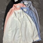 شومیز راه راه پارچه وارداتی(2597)