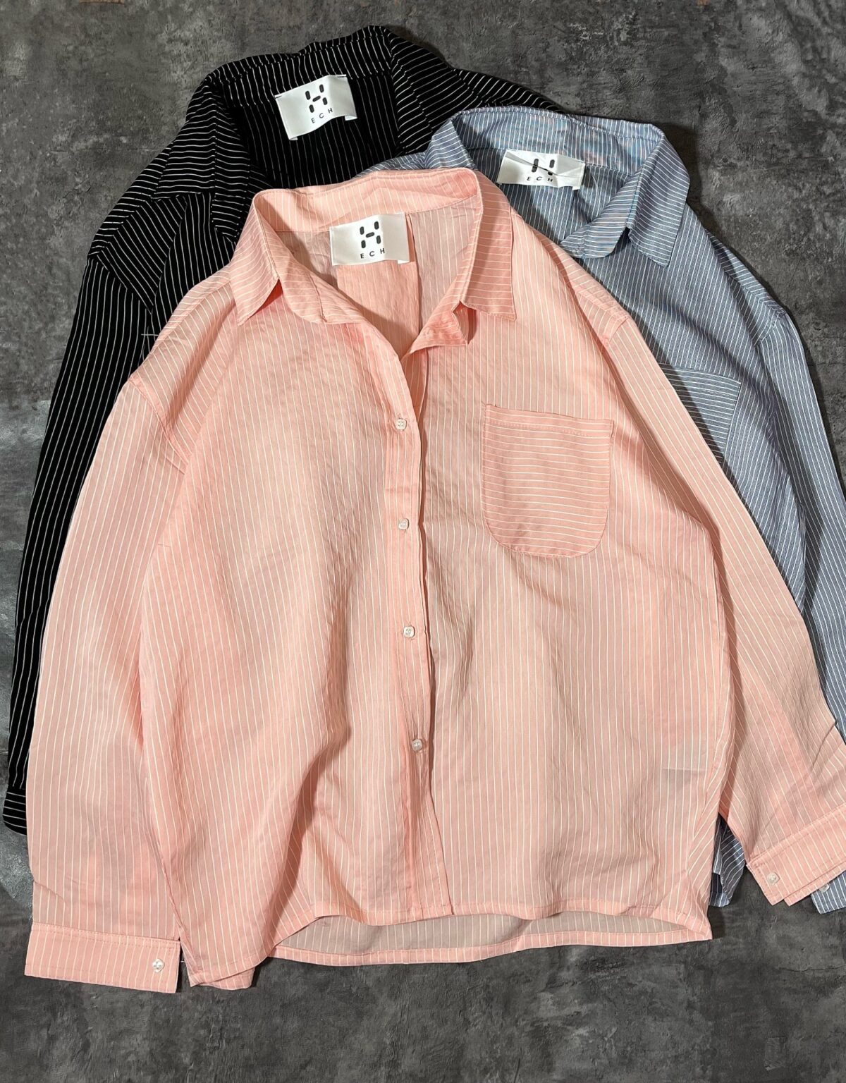 شومیز راه راه پارچه وارداتی(2597) - Image 8