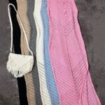 پیراهن بلند چاکدار ترک وارداتی(2603)