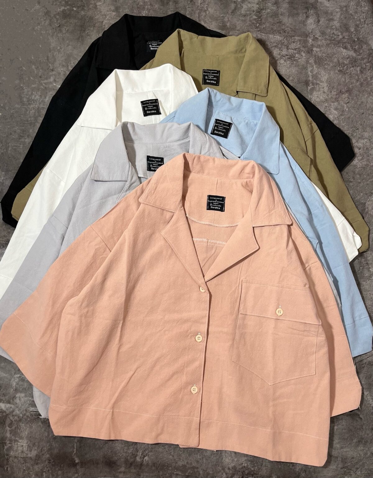 شومیز آستین سه ربع پاستیلی(2605) - Image 5