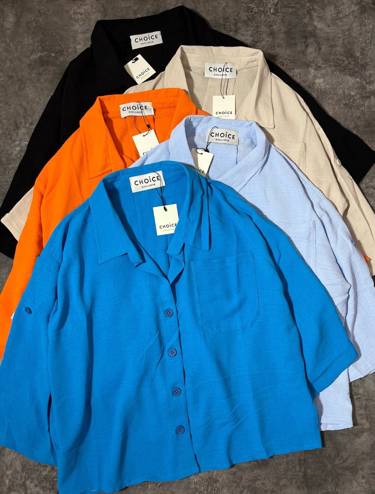 شومیز کوتاه چ تک جیب(2607) - Image 5