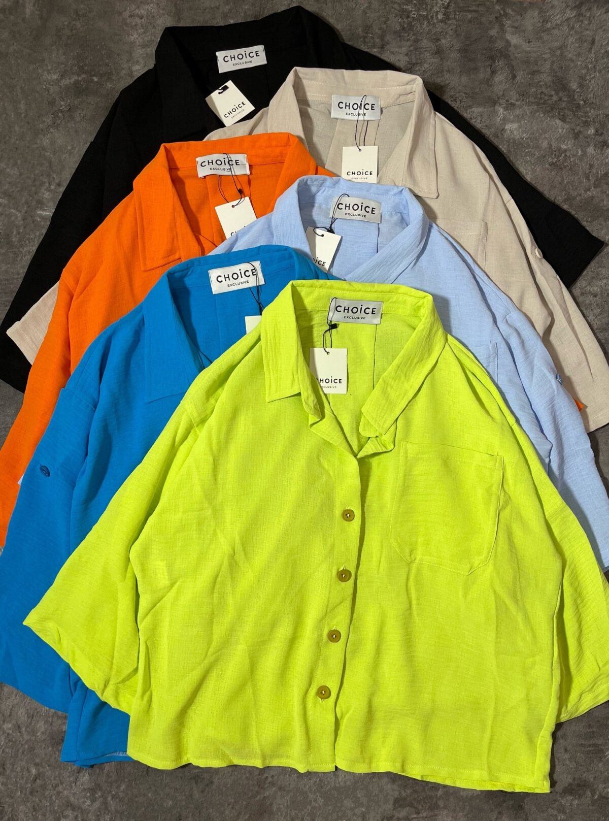 شومیز کوتاه چ تک جیب(2607) - Image 6