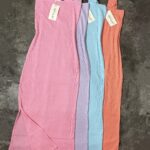 پیراهن بلند چاکدار بندچیندار(2614)