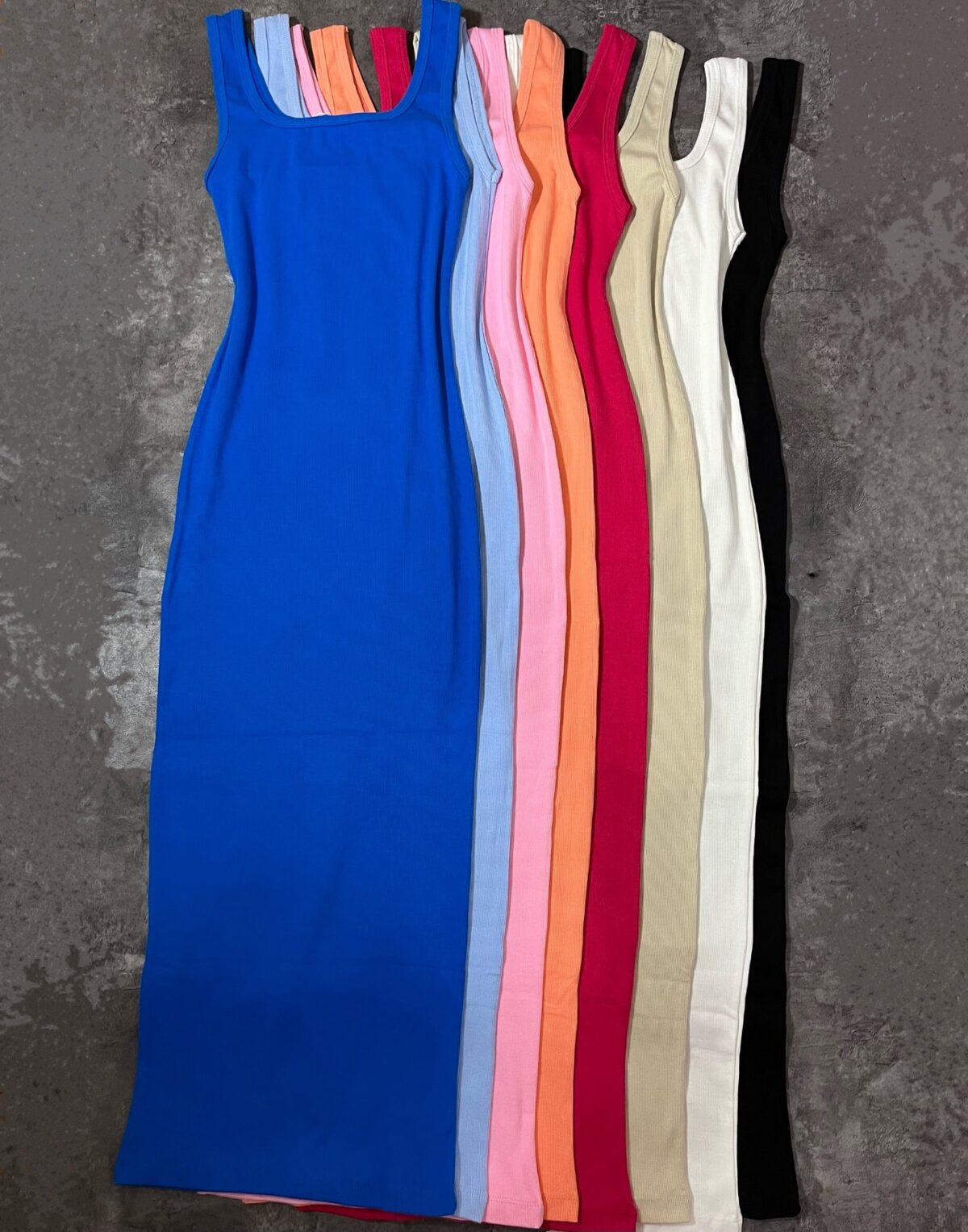 پیراهن ماکسی بلند یقه خشتی(2622) - Image 2