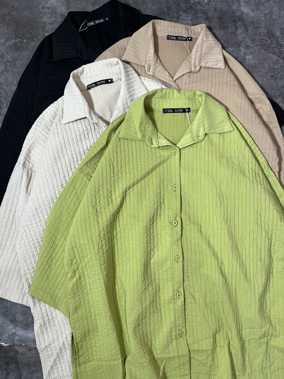 شومیز پارچه پفکی ت (2624) - Image 2