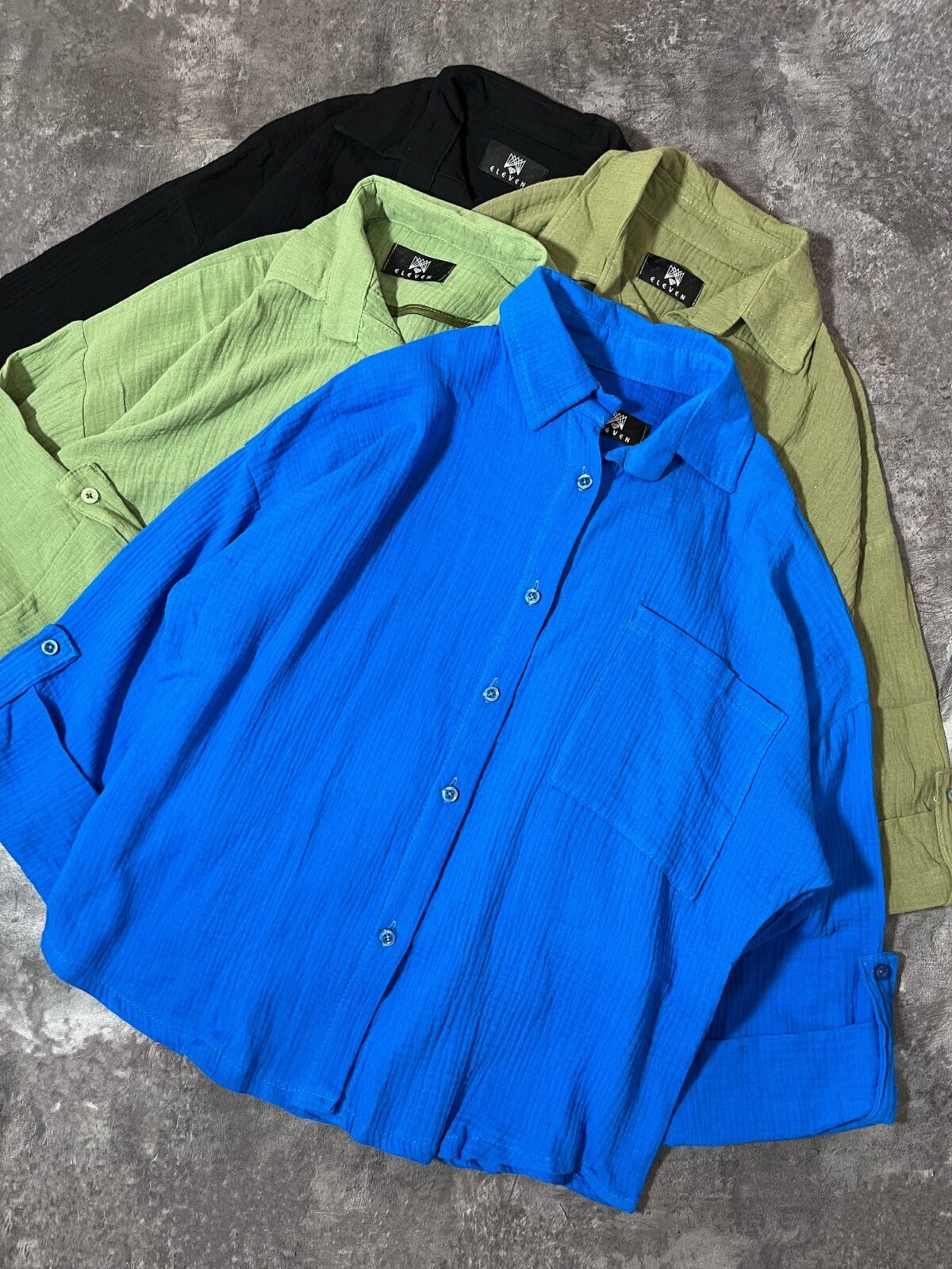 شومیز تک جیب دبل(2625) - Image 5