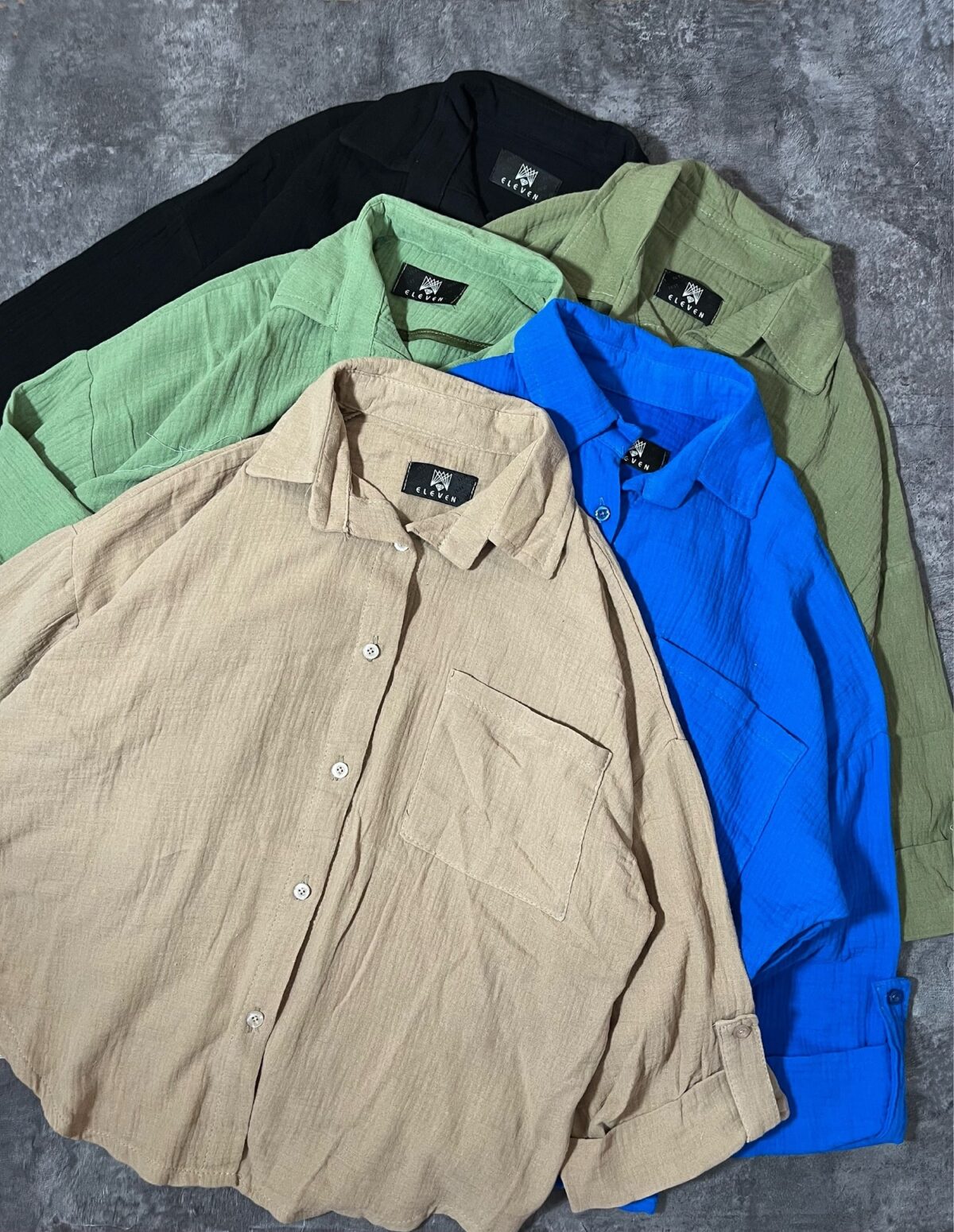 شومیز تک جیب دبل(2625) - Image 3