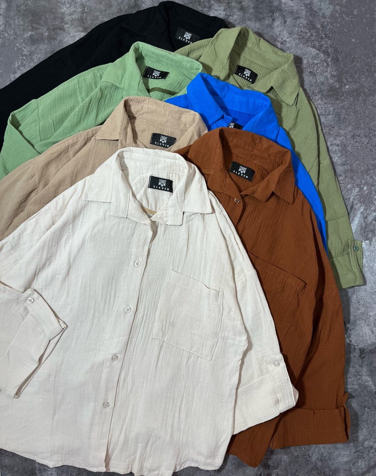 شومیز تک جیب دبل(2625) - Image 2