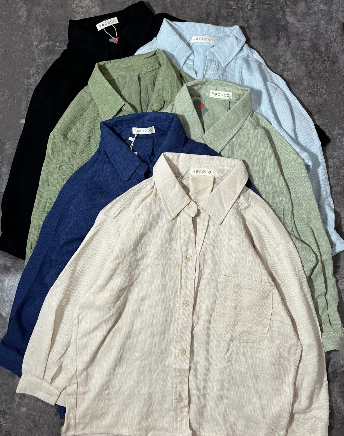 شومیز تک جیب ر(2636) - Image 3