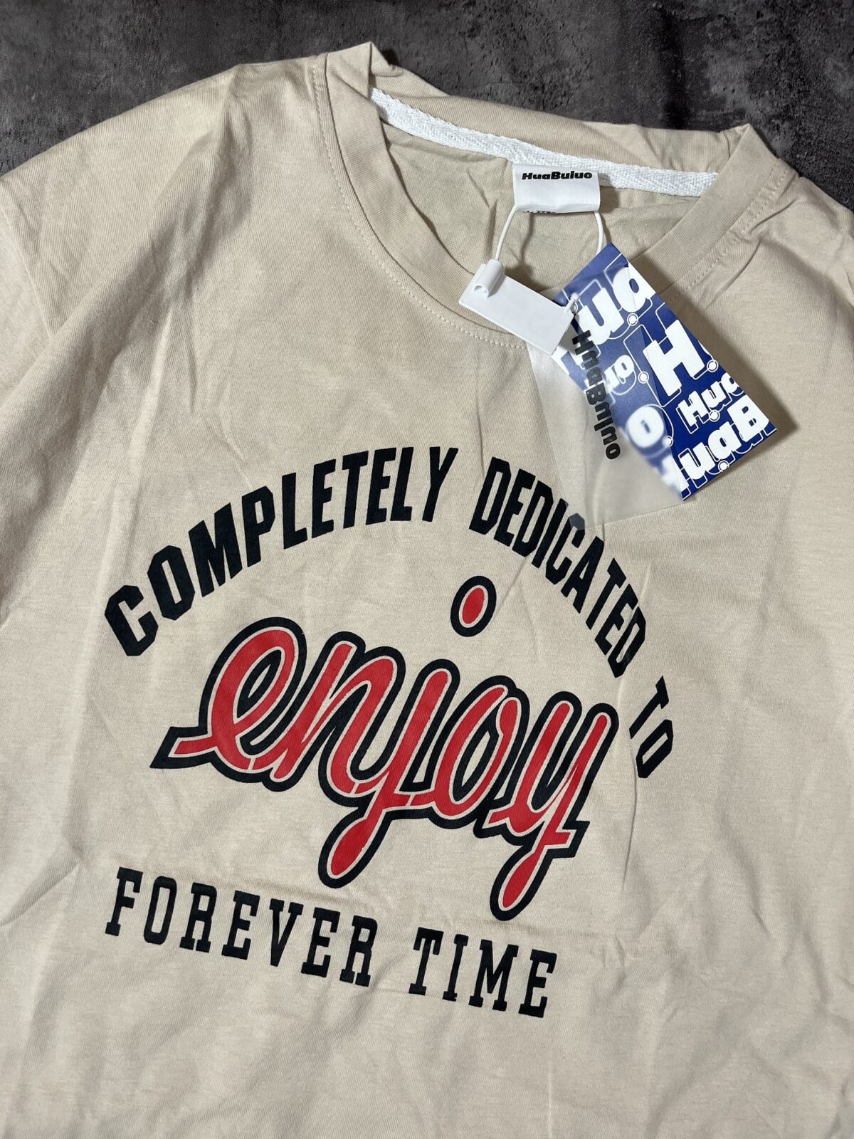 تیشرت وارداتی کرم(2646) - Image 2