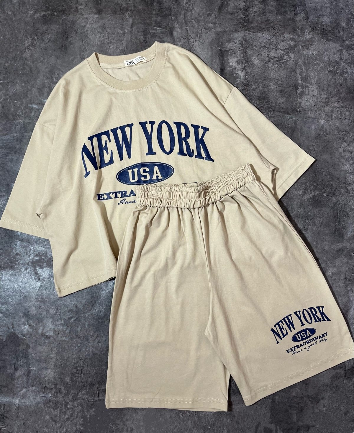 ست تیشرت و شلوارک نیویورک(2652) - Image 3