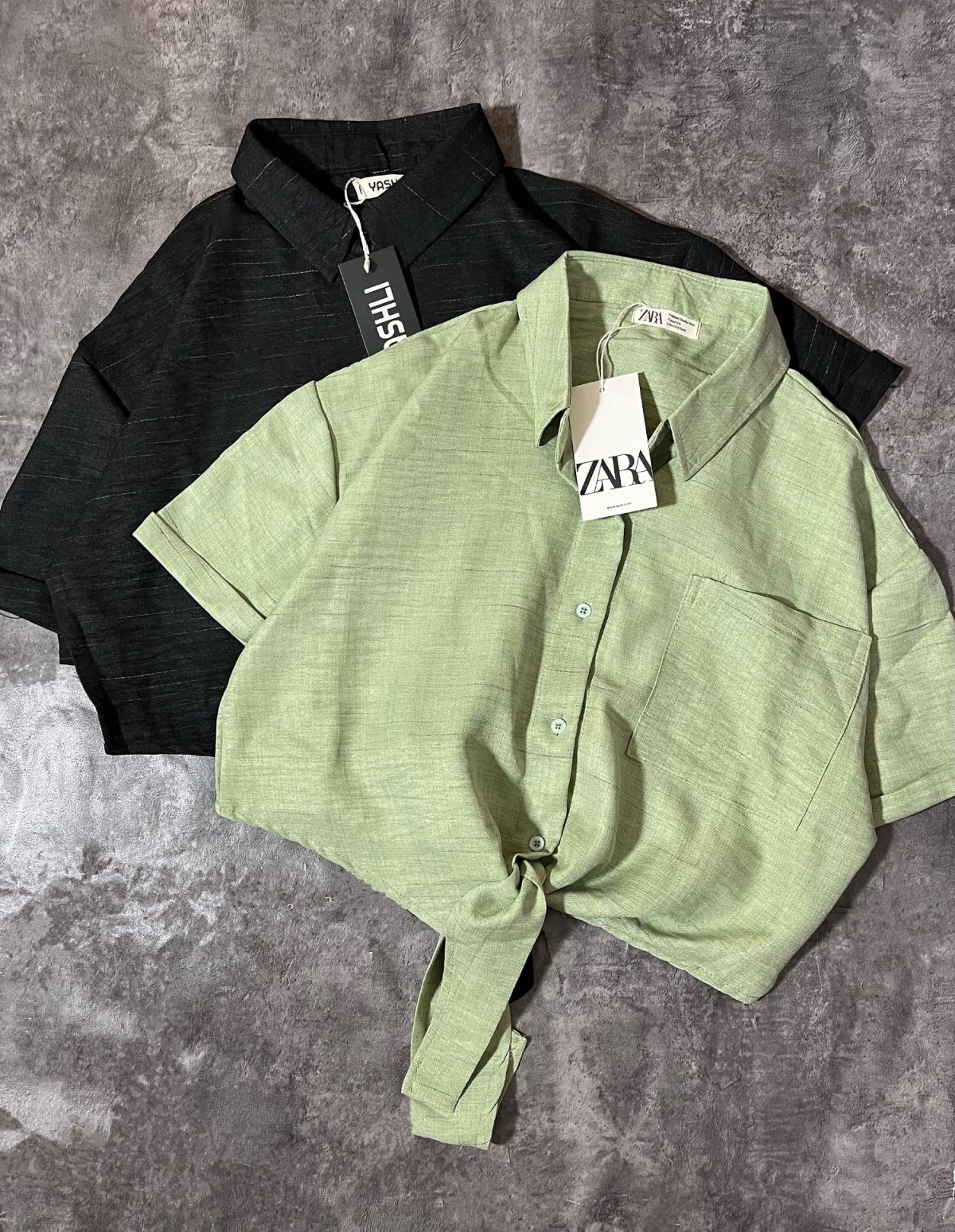 شومیز گره ای تک جیب(2664) - Image 4