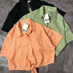 شومیز گره ای تک جیب(2664)