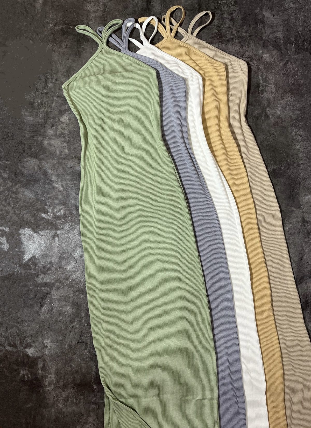 پیراهن بلند چاکدار گردنی(2665) - Image 2