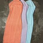 پیراهن بلند چاکدار گردنی(2665)