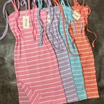 پیراهن راه راه بند گره ای(2672)