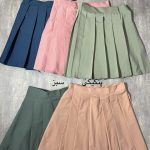 دامن چیندار کوتاه تی سی(2692)